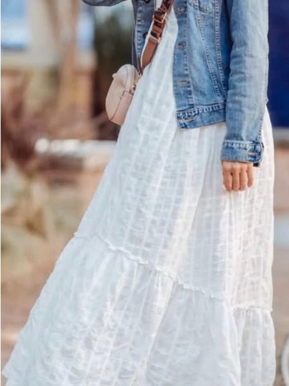 Free People White Gauze Maxi Dress - Picture 7 of 7
